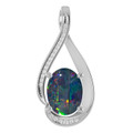 Oval Opal Triplet 134_Sterling Silver_Oval Oval Opal Triplet 134_Sterling Silver_Oval
