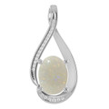 Oval White Opal 143_Sterling Silver_Oval Oval White Opal 143_Sterling Silver_Oval