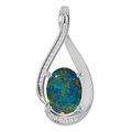 Oval Opal Triplet 148_Sterling Silver_Oval Oval Opal Triplet 148_Sterling Silver_Oval