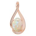 Oval White Opal 18_Rose Gold_Oval Oval White Opal 18_Rose Gold_Oval