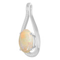 Oval White Opal 18_White Gold_Oval Oval White Opal 18_White Gold_Oval