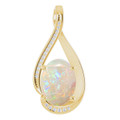 Oval White Opal 18_Yellow Gold_Oval Oval White Opal 18_Yellow Gold_Oval