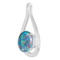 Oval Opal Triplet 61_Sterling Silver_Oval Oval Opal Triplet 61_Sterling Silver_Oval