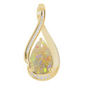 Teardrop Pipe Opal 39_Yellow Gold_Teardrop Teardrop Pipe Opal 39_Yellow Gold_Teardrop