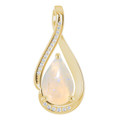 Teardrop White Opal 43_Yellow Gold_Teardrop Teardrop White Opal 43_Yellow Gold_Teardrop