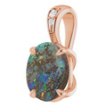 Oval Boulder Opal 97_Rose Gold_Oval Oval Boulder Opal 97_Rose Gold_Oval