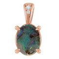 Oval Boulder Opal 100_Rose Gold_Oval Oval Boulder Opal 100_Rose Gold_Oval
