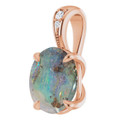 Oval Boulder Opal 100_Rose Gold_Oval Oval Boulder Opal 100_Rose Gold_Oval