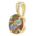Oval Boulder Opal 101_Yellow Gold_Oval Oval Boulder Opal 101_Yellow Gold_Oval