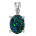 Oval Boulder Opal 108_Sterling Silver_Oval Oval Boulder Opal 108_Sterling Silver_Oval