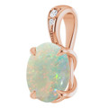 Oval White Opal 116_Rose Gold_Oval Oval White Opal 116_Rose Gold_Oval