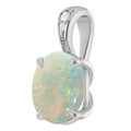 Oval White Opal 116_Sterling Silver_Oval Oval White Opal 116_Sterling Silver_Oval