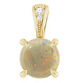 Round White Opal 118_Yellow Gold_Round Round White Opal 118_Yellow Gold_Round