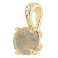 Round White Opal 119_Yellow Gold_Round Round White Opal 119_Yellow Gold_Round