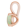 Round White Opal 120_Rose Gold_Round Round White Opal 120_Rose Gold_Round