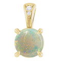 Round White Opal 120_Yellow Gold_Round Round White Opal 120_Yellow Gold_Round