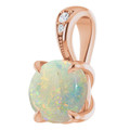 Round White Opal 120_Rose Gold_Round Round White Opal 120_Rose Gold_Round