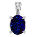 Oval Black Opal 122_Sterling Silver_Oval Oval Black Opal 122_Sterling Silver_Oval