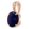 Oval Black Opal 122_Rose Gold_Oval Oval Black Opal 122_Rose Gold_Oval