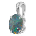 Oval White Opal 141_Sterling Silver_Oval Oval White Opal 141_Sterling Silver_Oval