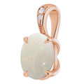 Oval White Opal 142_Rose Gold_Oval Oval White Opal 142_Rose Gold_Oval