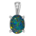 Oval Opal Triplet 148_Sterling Silver_Oval Oval Opal Triplet 148_Sterling Silver_Oval