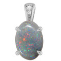 Oval Black Opal 12_Sterling Silver_Oval