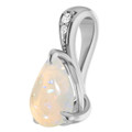 Teardrop White Opal 43_Sterling Silver_Teardrop