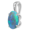 Oval Black Opal 75_Sterling Silver_Oval