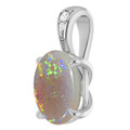 Oval White Opal 14_White Gold_Oval Oval White Opal 14_White Gold_Oval