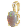 Oval White Opal 14_Yellow Gold_Oval Oval White Opal 14_Yellow Gold_Oval