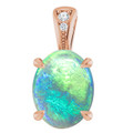 Oval Black Opal 16_Rose Gold_Oval Oval Black Opal 16_Rose Gold_Oval