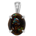 Oval Boulder Opal 31_Sterling Silver_Oval Oval Boulder Opal 31_Sterling Silver_Oval