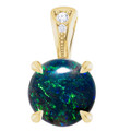 Round Black Opal 54_Yellow Gold_Round Round Black Opal 54_Yellow Gold_Round
