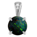 Round Boulder Opal 55_Sterling Silver_Round Round Boulder Opal 55_Sterling Silver_Round