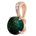 Round Boulder Opal 55_Rose Gold_Round Round Boulder Opal 55_Rose Gold_Round