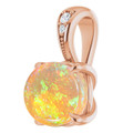 Round Black Opal 56_Rose Gold_Round Round Black Opal 56_Rose Gold_Round