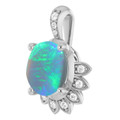 Oval Black Opal 92_Sterling Silver_Oval