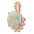 Oval White Opal 116_Rose Gold_Oval