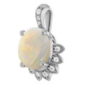 Oval White Opal 117_Sterling Silver_Oval