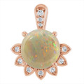 Round White Opal 118_Rose Gold_Round