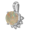 Round White Opal 119_Sterling Silver_Round