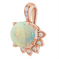 Round White Opal 120_Rose Gold_Round
