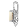 Oval White Opal 142_Sterling Silver_Oval