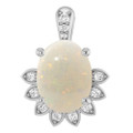 Oval White Opal 142_Sterling Silver_Oval