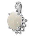 Oval White Opal 142_Sterling Silver_Oval