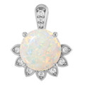 Round White Opal 57_Sterling Silver_Round