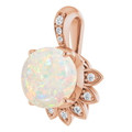 Round White Opal 57_Rose Gold_Round