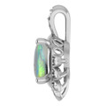 Oval Black Opal 16_Sterling Silver_Oval
