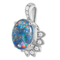 Oval Opal Triplet 60_Sterling Silver_Oval